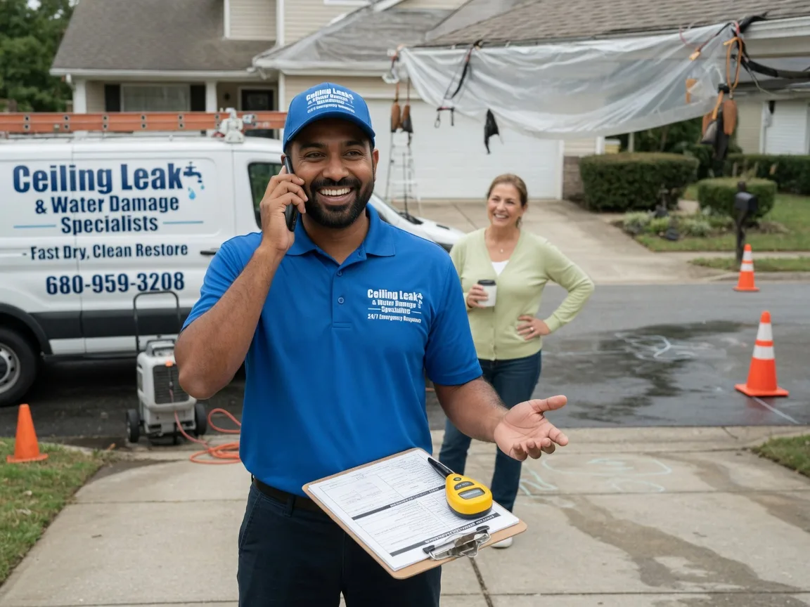 Ceiling Leak Cleanup Ford, KS FAQs